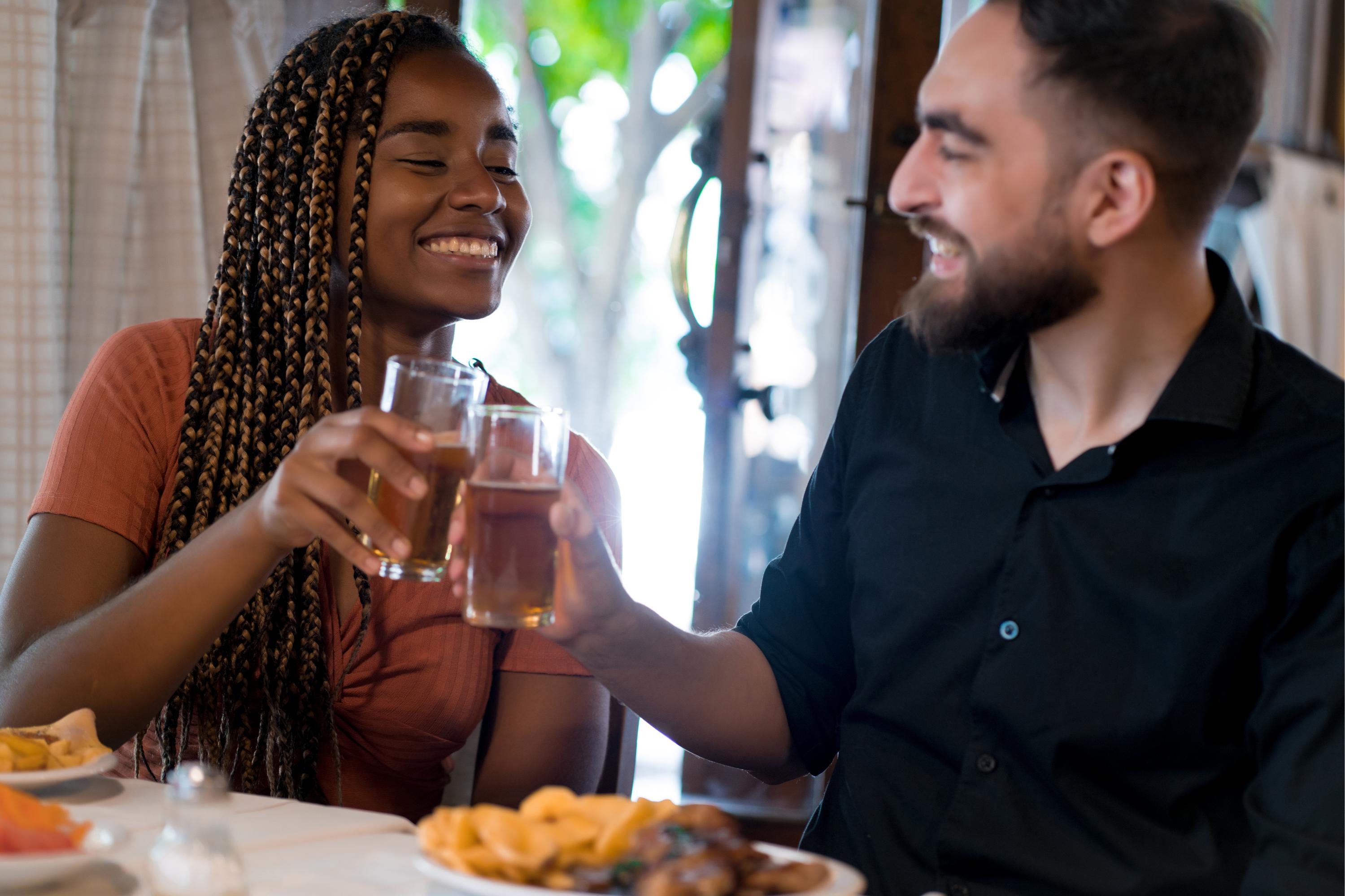 Couple enjoying a relaxed date